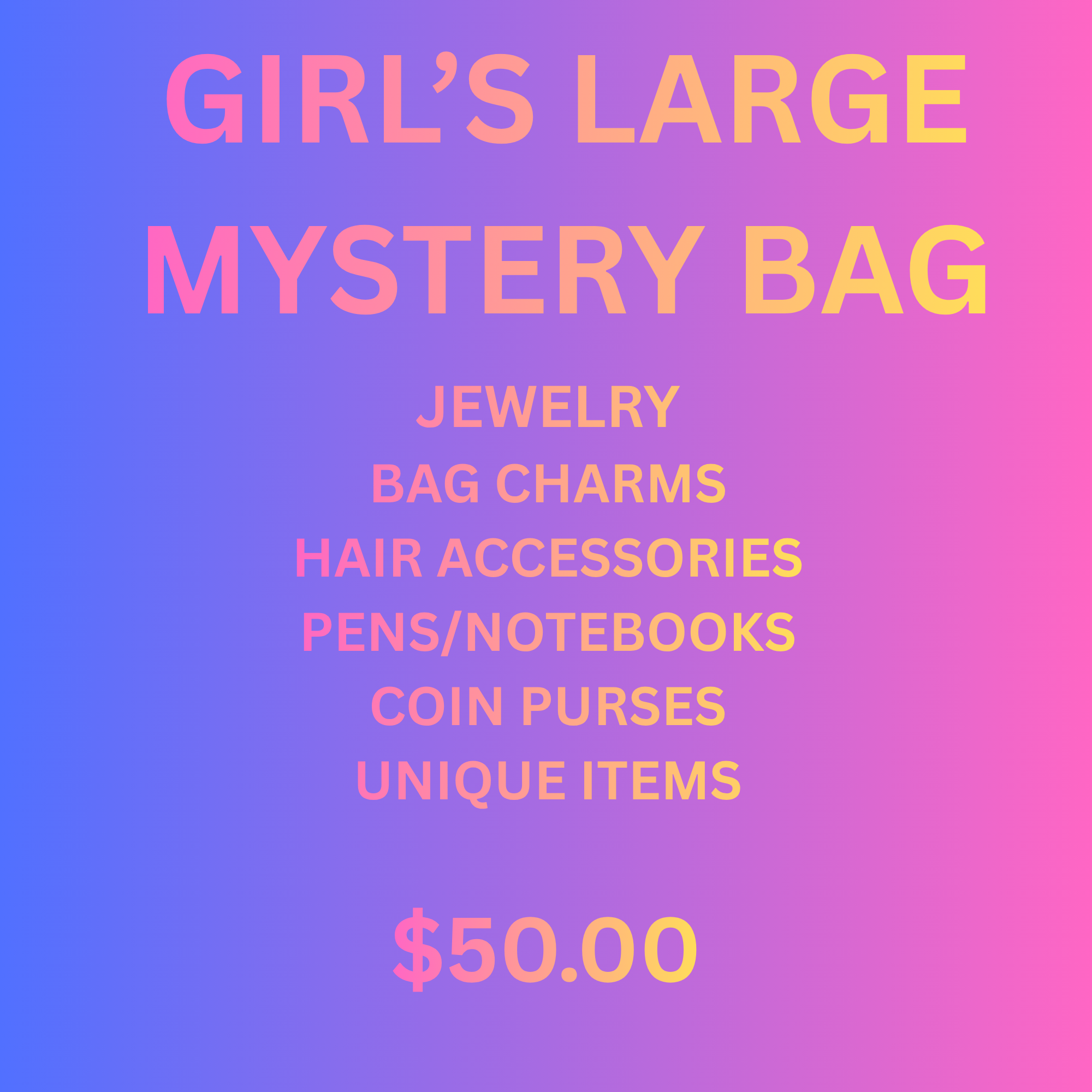 Mystery Bag - Large - Girls 4-11